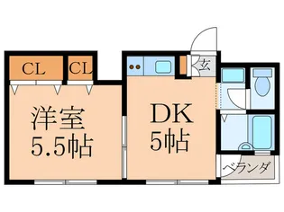 ベルメゾン【3階】の間取り