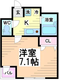 東京都渋谷区幡ヶ谷2【マンション】の間取り