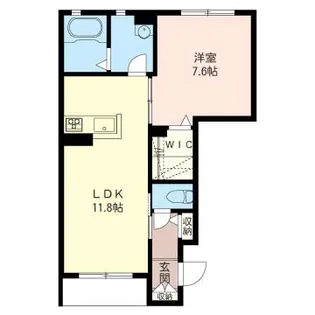 グリナージュ茅ヶ崎II【1階】の間取り