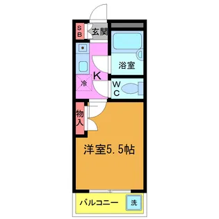 ハイツ市川(いちかわ)【3階】の間取り