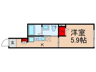 ランズ富士見台【1階】の間取り