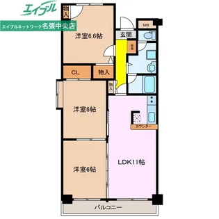 ロイヤルマンション【2階】の間取り