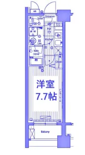 ガーラ ステーション横浜反町【8階】の間取り