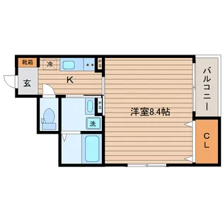 サムズアップ名取【1階】の間取り