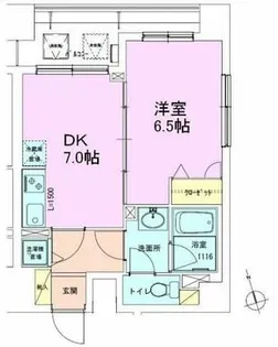 銀座レジデンス参番館【7階】の間取り