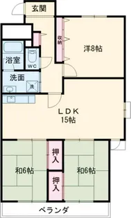 サンエクセル緑ヶ丘【1階】の間取り