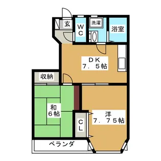 メイファイブA【1階】の間取り