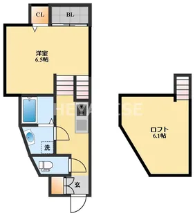 MODERN PALAZZO 堂崎Liebe【1階】の間取り