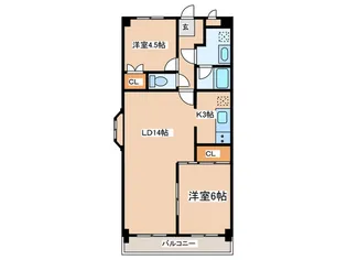 TEK藤沢ハイツ【3階】の間取り