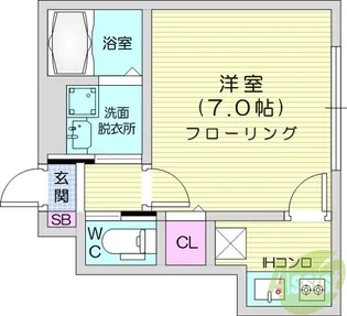 シャンテ連坊A【1階】の間取り