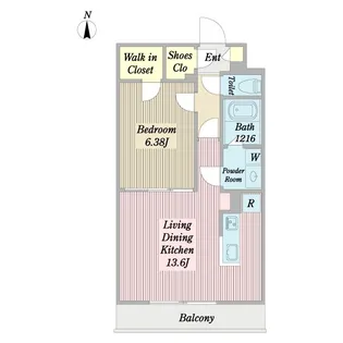 T-FLAT久我山【1階】の間取り
