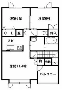 MIK ATLANTIS【2階】の間取り