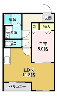 ハートフルマンションルージュ【3階】の間取り