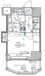 ディアレイシャス北千住【4階】の間取り