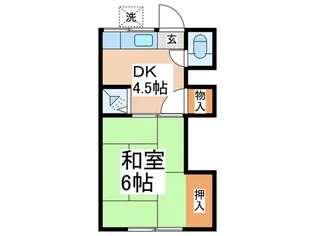 タイヨウ荘【2階】の間取り