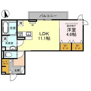 SunnyPark喜連北【2階】の間取り