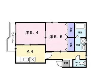 ヴィラ・フォンティーヌ【2階】の間取り