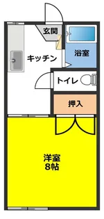 タウニィ白樺A【1階】の間取り