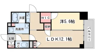 ブリリアント同心【11階】の間取り