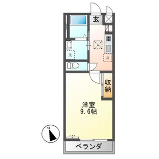 仮)水戸市笠原町新築アパートB棟【2階】の間取り