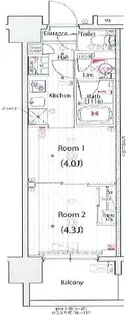 ガーラ・アヴェニュー木場【2階】の間取り