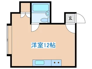 ベルメゾン菊水【1階】の間取り