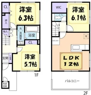 SUNRISE【1階】の間取り