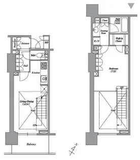 レキシントンスクエア白金高輪【8階】の間取り