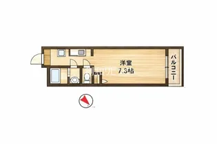 ディアコート大橋【3階】の間取り