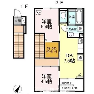 カノン・エム【2階】の間取り