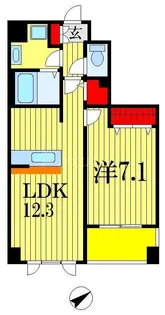 サンピタリア東船橋【1階】の間取り