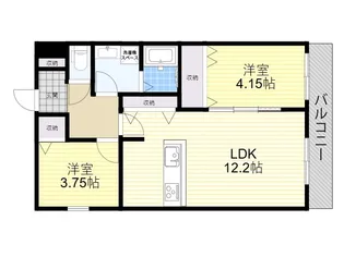 牧野上島町PJ B棟【2階】の間取り