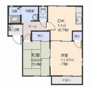 NKコーポ【2階】の間取り