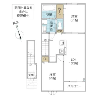 モノテラス【2階】の間取り