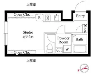 フラシア亀戸II【3階】の間取り