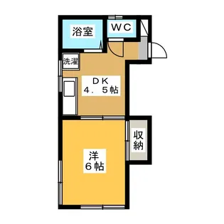 第3コーポ市瀬【1階】の間取り
