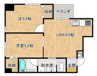 Luce Tomari【6階】の間取り