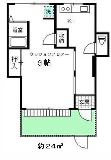 森初アパート【1階】の間取り