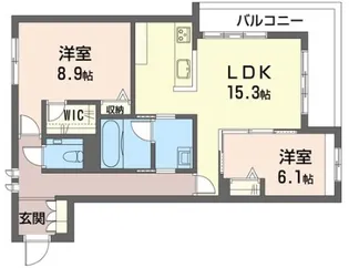 ウィズプラス千川 イースト【2階】の間取り