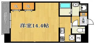 グレース元今里【7階】の間取り