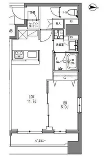La Douceur秋葉原【5階】の間取り