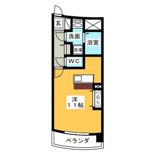 フィオーレ中村【3階】の間取り