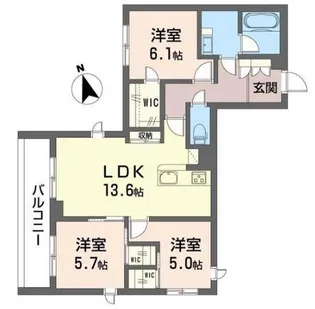 SaphirII【2階】の間取り