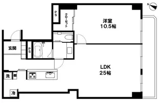 白金台ハウス【8階】の間取り