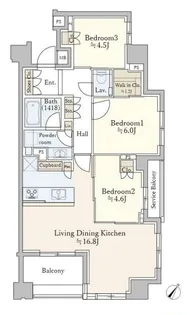 パークホームズ本郷ザレジデンス【4階】の間取り