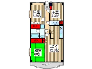 ファインドエル2新宿【3階】の間取り