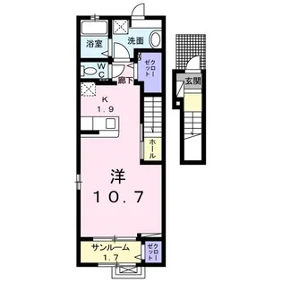 クレストール ステージア【2階】の間取り