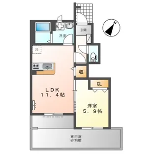 アモーレ シンフォニア【1階】の間取り