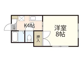 インフィールド五月が丘【1階】の間取り