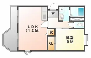 カインド小野【4階】の間取り